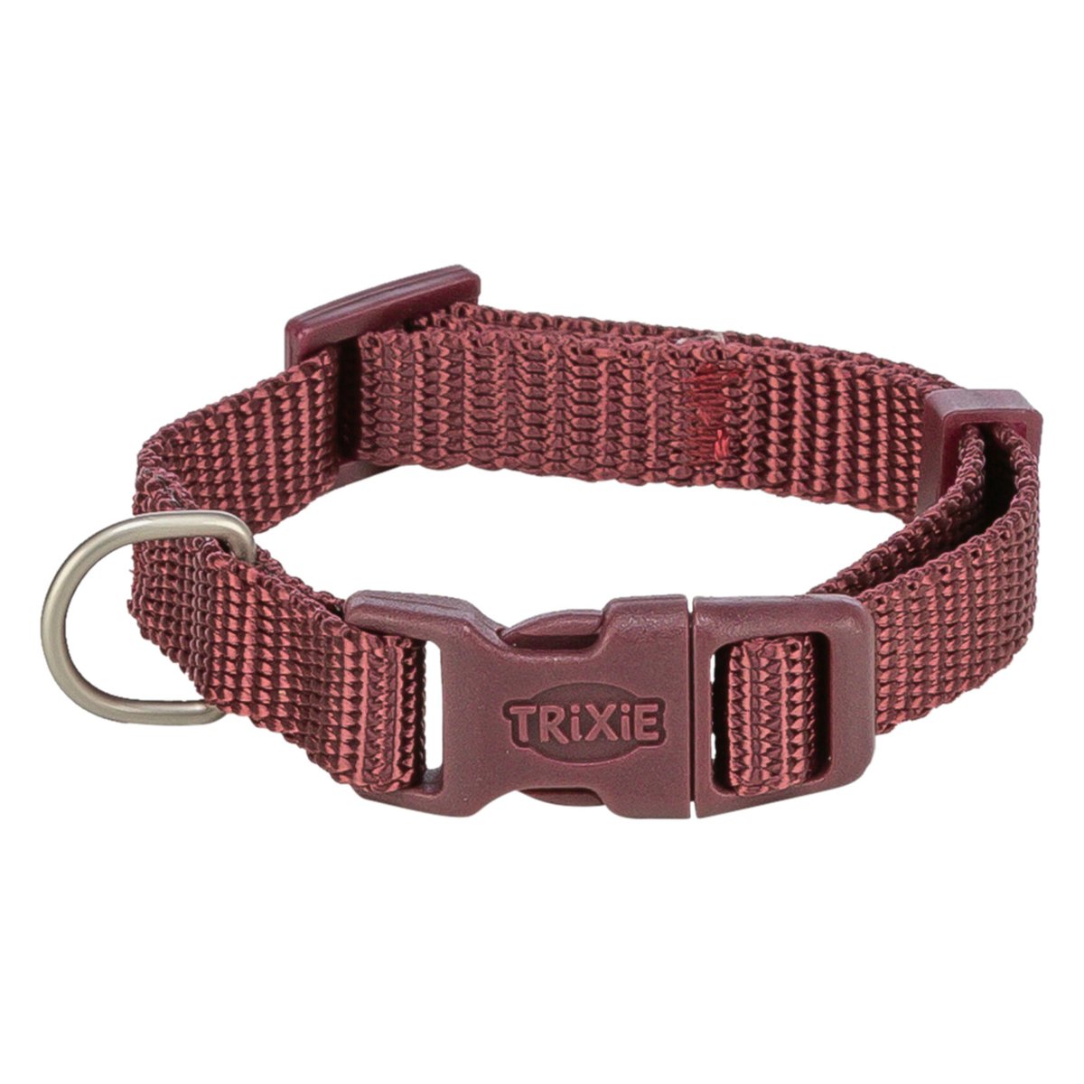Trixie Premium – nastaviteľný obojok pre psy z polyesteru, sangria, veľkosti XS–S a M–L