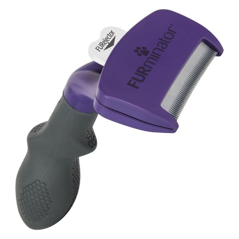 FURminator deShedding Tool pre mačky – hrebeň na podsadu, malé a veľké mačky, krátka alebo dlhá srsť